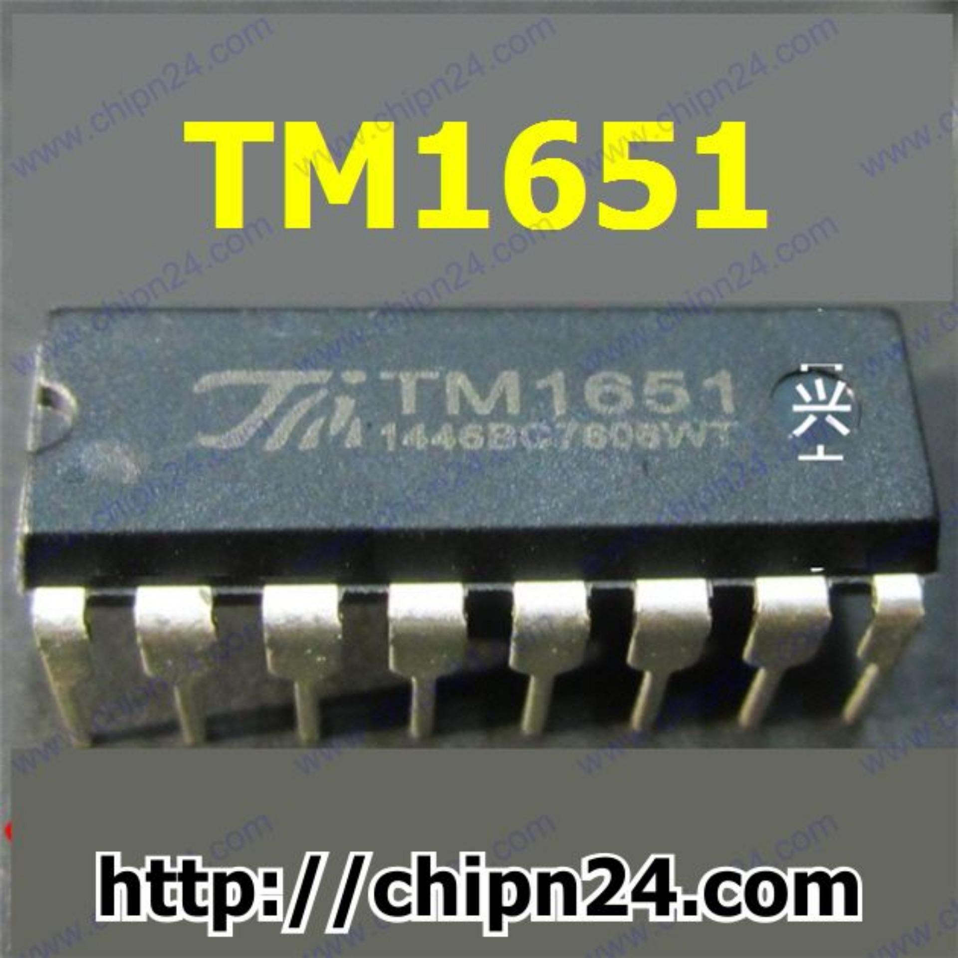 [2 con] (DIP) IC TM1651 DIP-16 (1651)