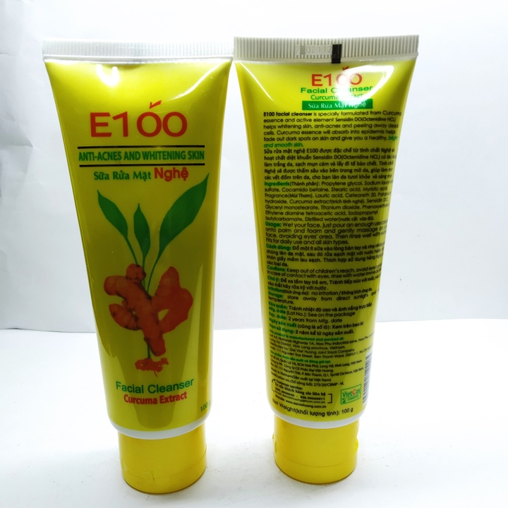 Sữa rửa mặt Nghệ E100 - Tuýp 100g