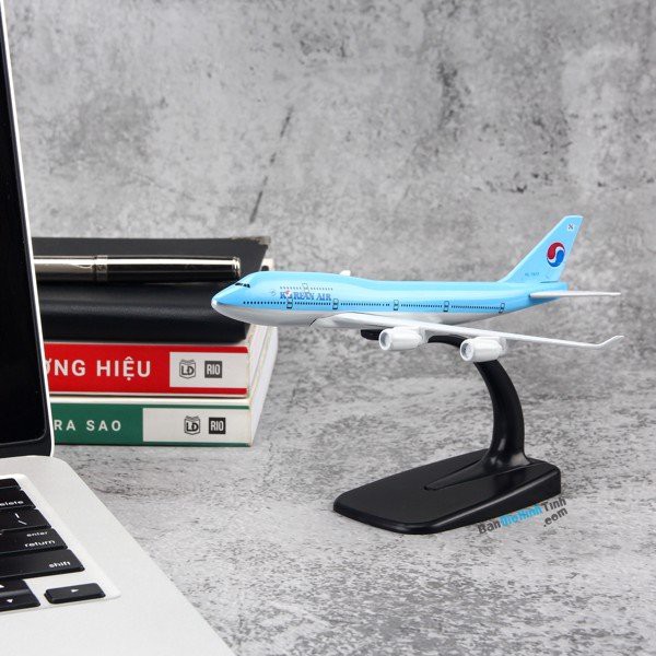 [HCM]Mô hình máy bay Korean Air 16cm Everfly