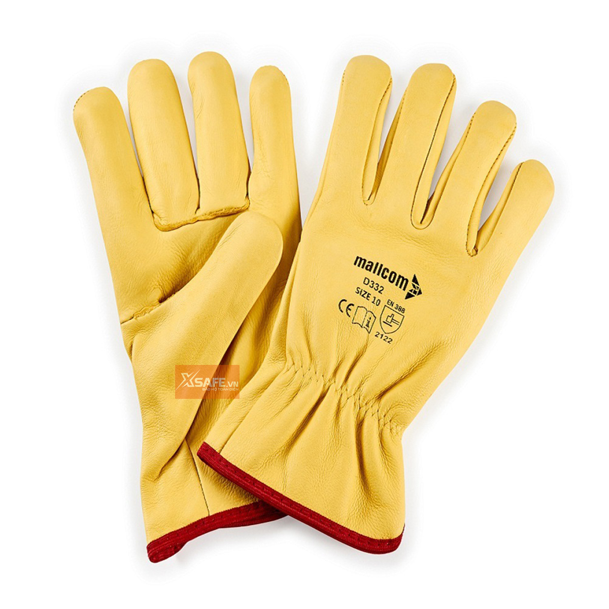 Welding gloves mallcom sheepskin soft, anti-fire, heat resistant glove welder for welding Tig MIG welding, smelting casting-protective gloves genuine xsafe