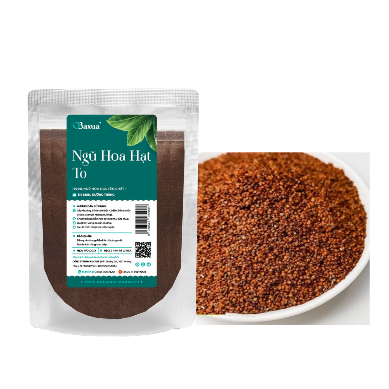 Hạt ngũ hoa Organic ( ngũ hoa hạt hạt đình lịch) - 500Gr, 1KG