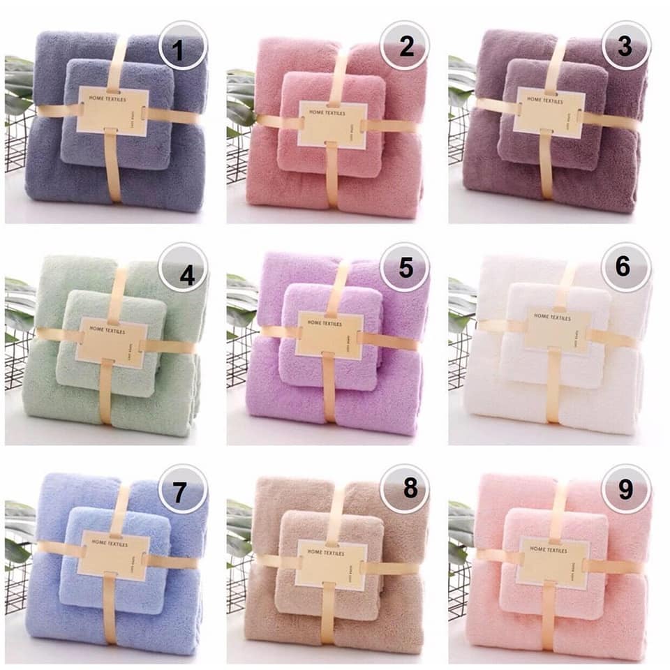 [HCM]SET 2 KHĂN TẮM KHĂN MẶT YODO