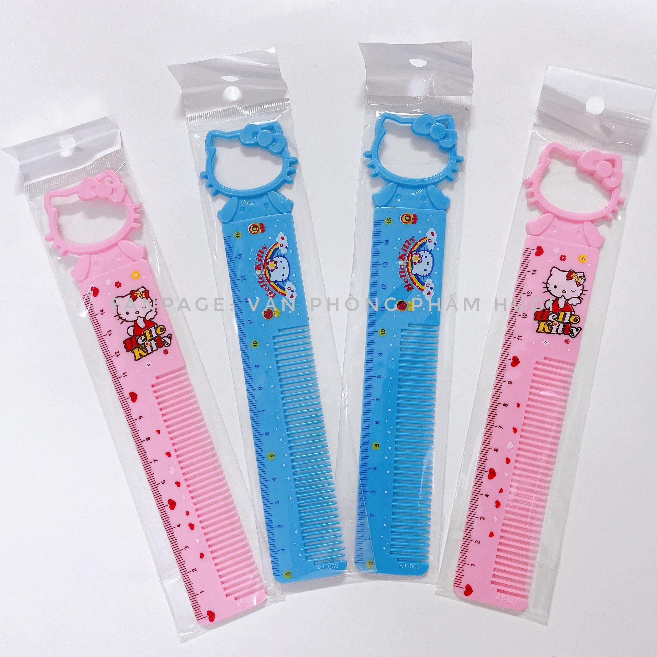 Set 2 cây thước kẻ công chúa, hello kitty dễ thương 15cm