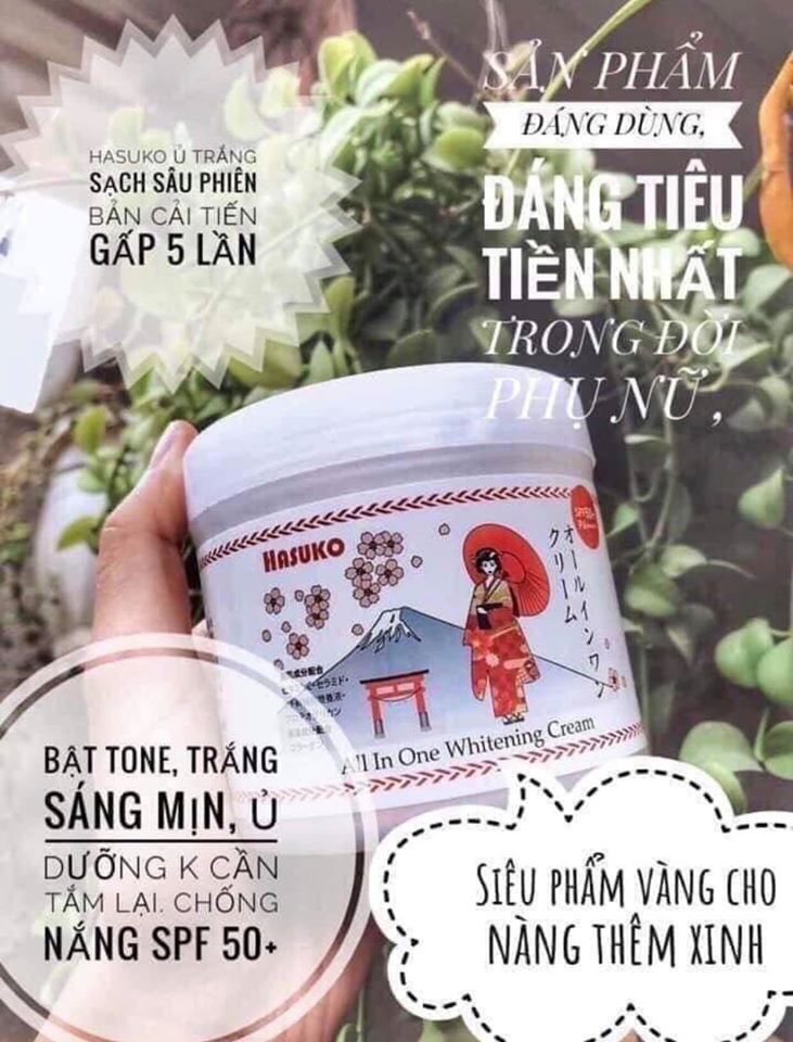 [HCM]Ủ trắng toàn thân Hasuko Nhật Bản nội địa 280g