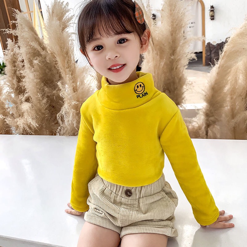 Áo nỉ cổ lọ trẻ em n619