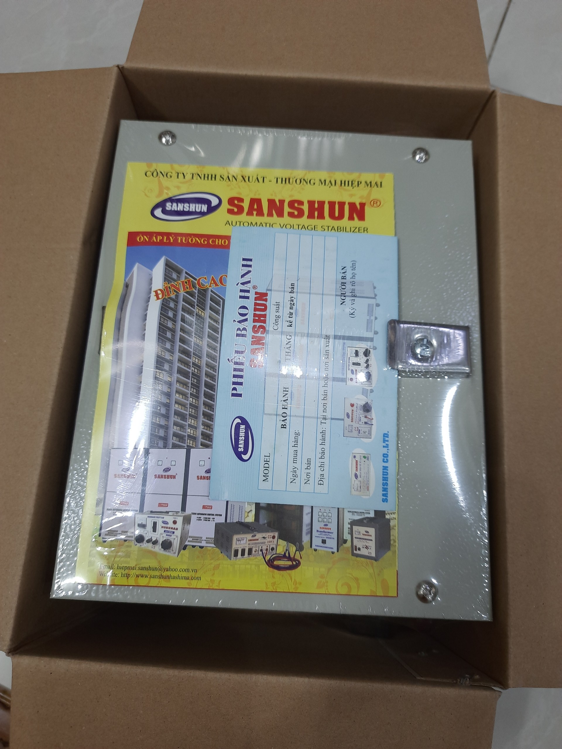 [HCM]SẠC BÌNH ẮC QUY SANSHUN 15AH ( nhà máy bỏ chế dộ 6v)