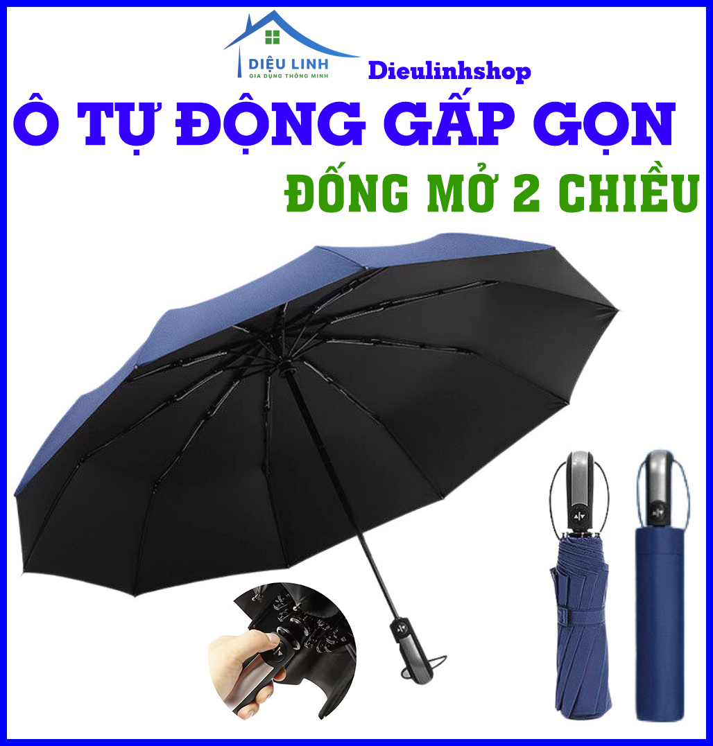 Dù tự động Ô Dù Che Mưa Ô Dù Tự Động Gấp Gọn Đóng Mở 2 Chiều dieulinhshop