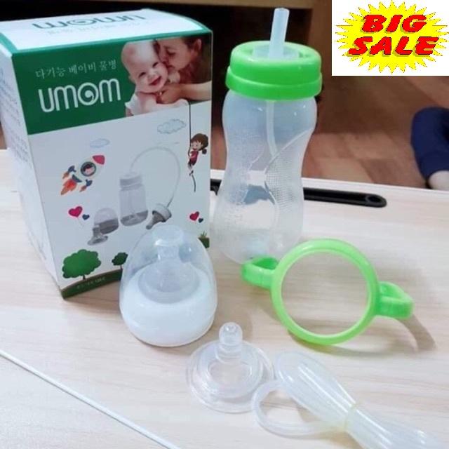 Bình sữa rảnh tay cho bé 330ML, chất liệu Nhựa cao cấp an toàn cho bé