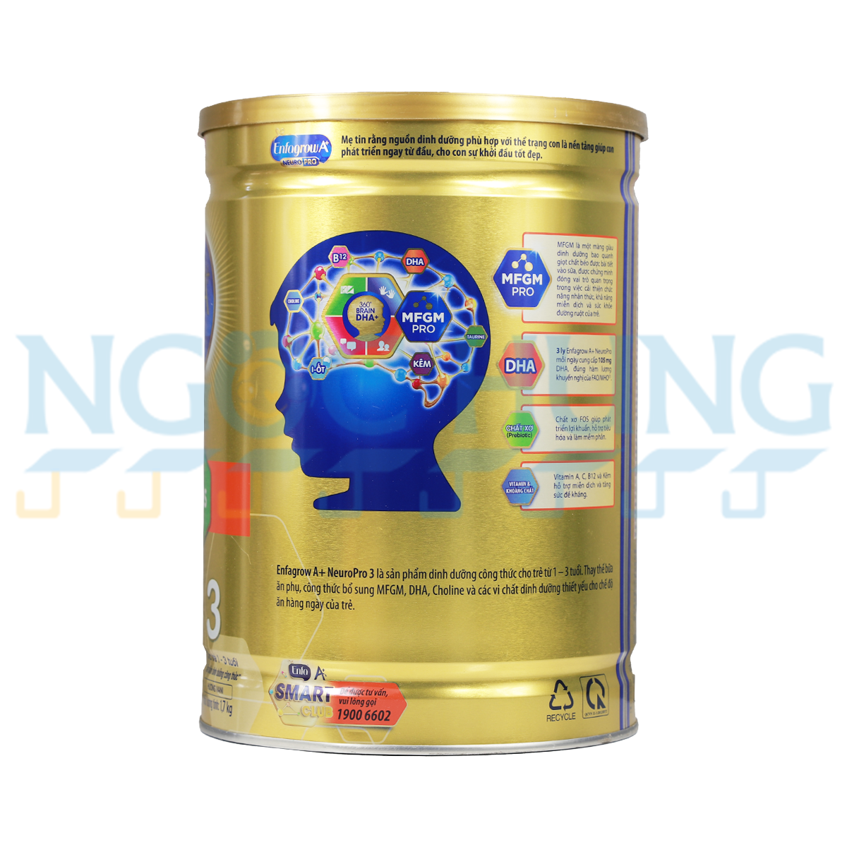 Sữa bột Enfagrow A+ Neuropro 3 (vị không đổi) 1.7kg (1-3 tuổi)