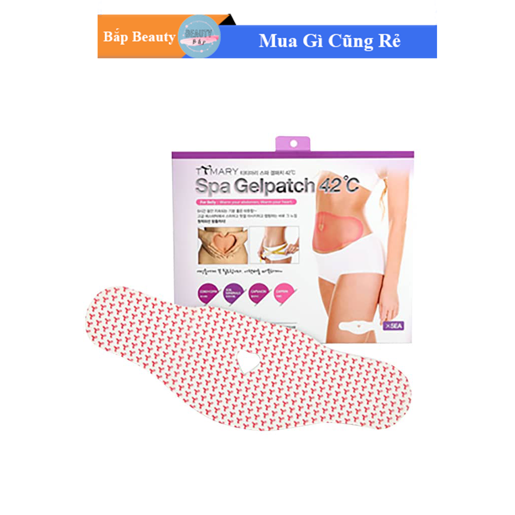 Miếng dán tan mỡ bụng Spa Gel Patch 42ºC (Hộp 5 miếng)