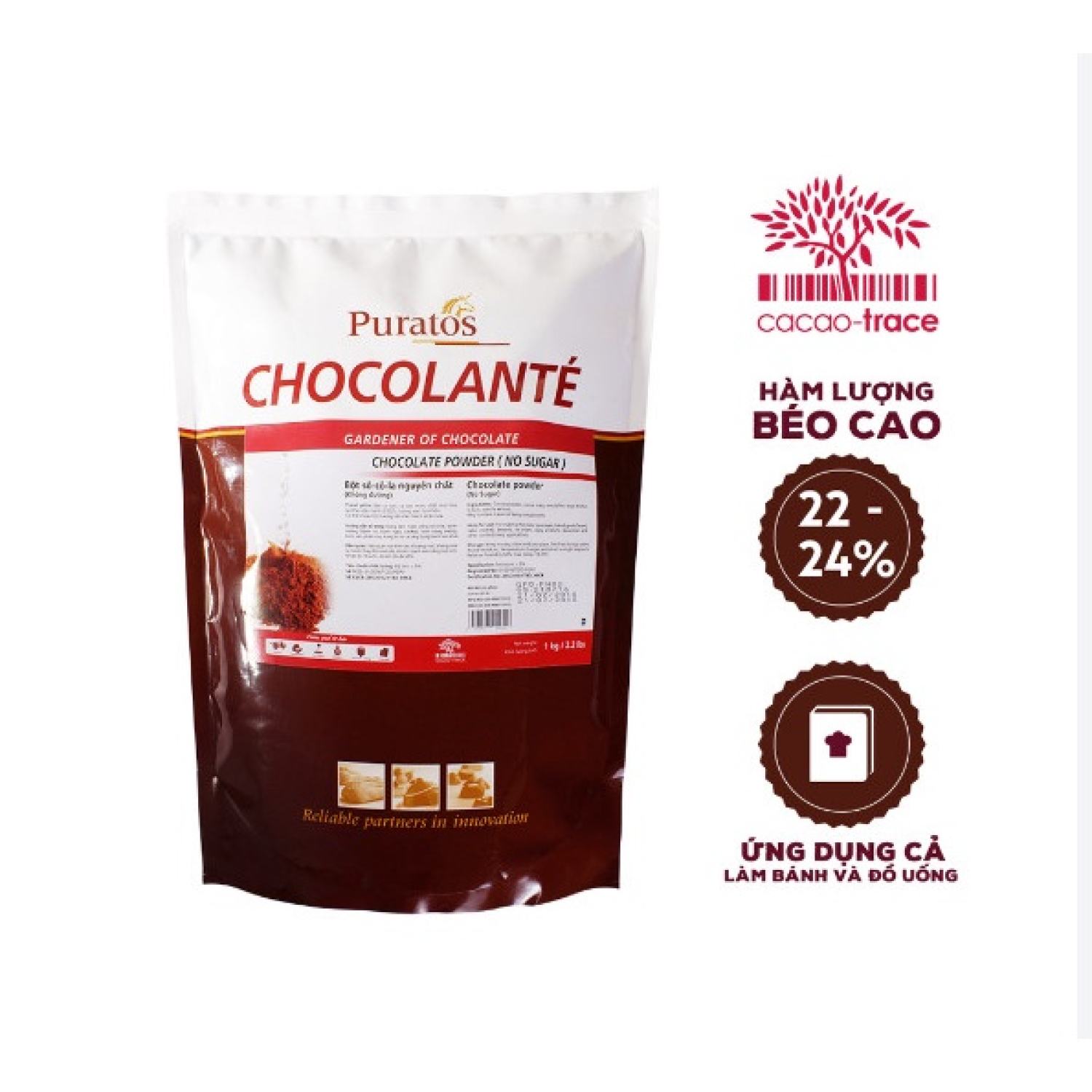 Bột socola nguyên chất Puratos