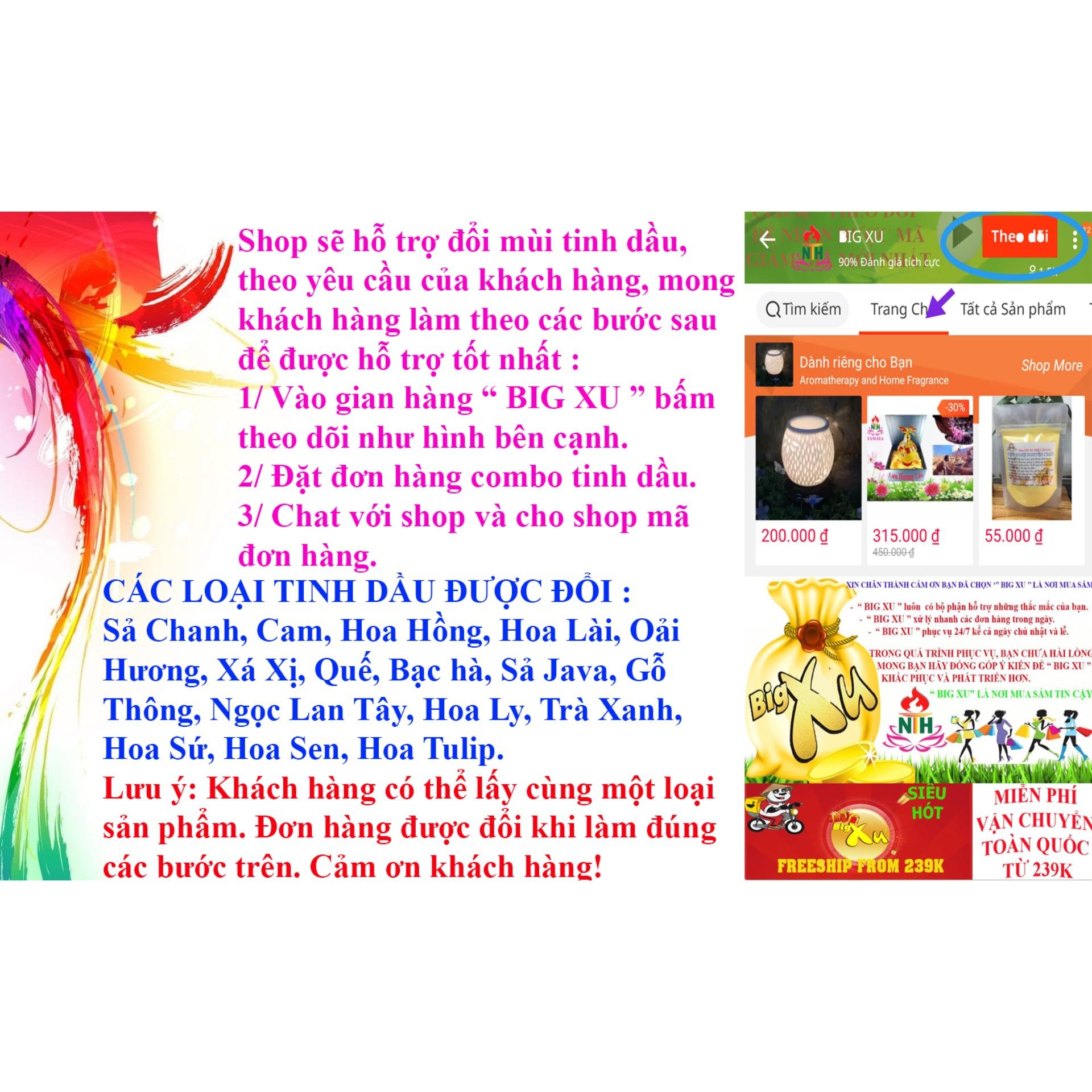 COMBO 2 TINH DẦU XÔNG PHÒNG 10ML: SẢ CHANH, QUẾ