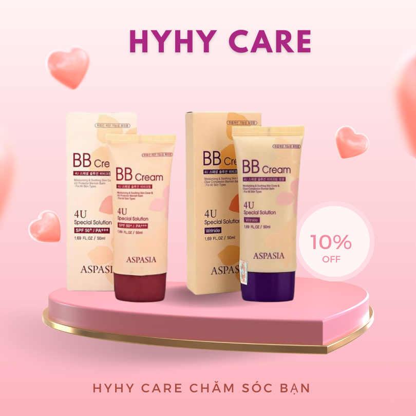 Kem Nền BB Aspasia 4U 50ml - Hàn Quốc