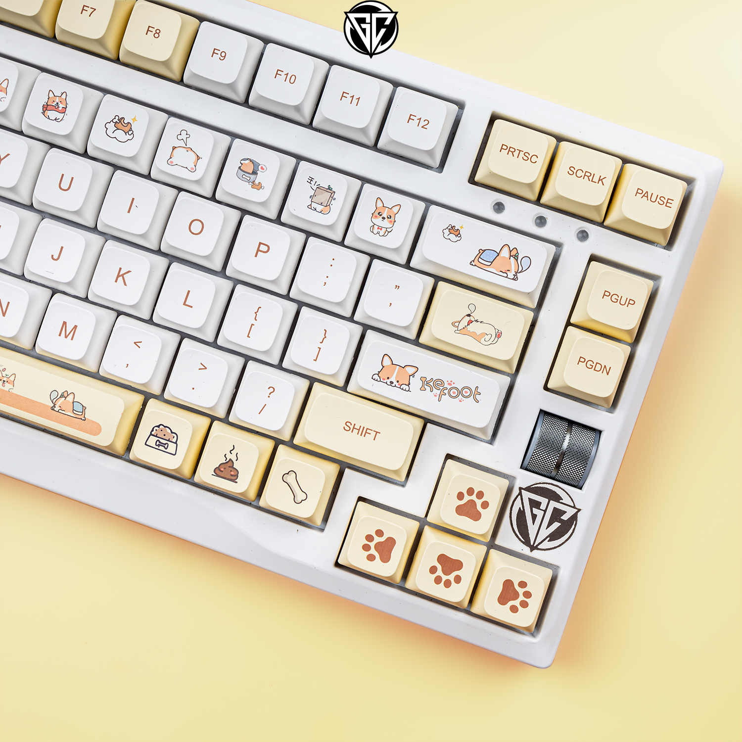 Keycap CORGI XDA 138 nút bàn phím cơ Thick PBT