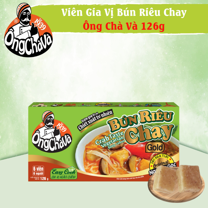 Ong Cha Va Crab Taste Vegetable Soup cubes 126gr