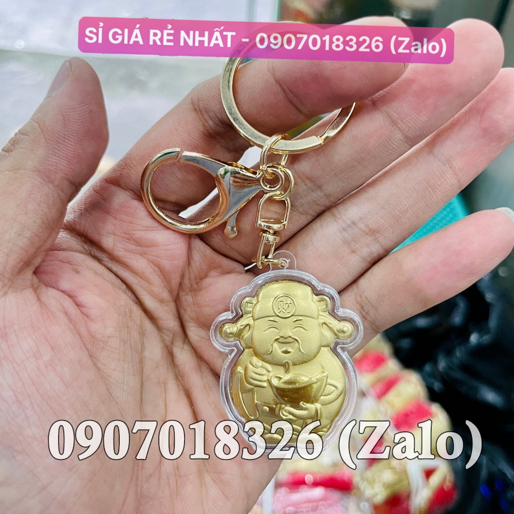 Móc khóa thần tài may mắn chiêu tài