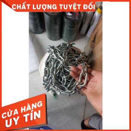 1m Dây xích sắt mạ kẽm dày 6li chắc chắn,dây xích