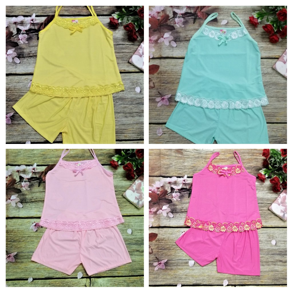Bộ quần áo bé gái từ 5-18kg, đồ bộ thun lạnh bé gái từ 1-3 tuổi, hai dây mát mẻ