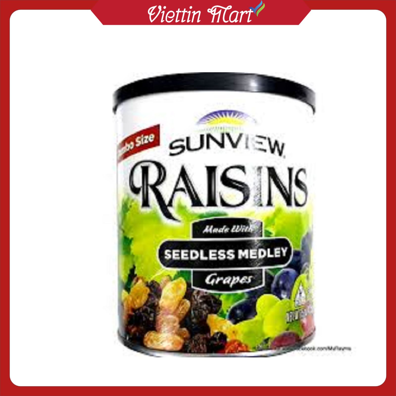 Nho Khô Mỹ SUNVIEW RAISINS Hũ 425g Loại Hỗn Hợp - ViettinFood