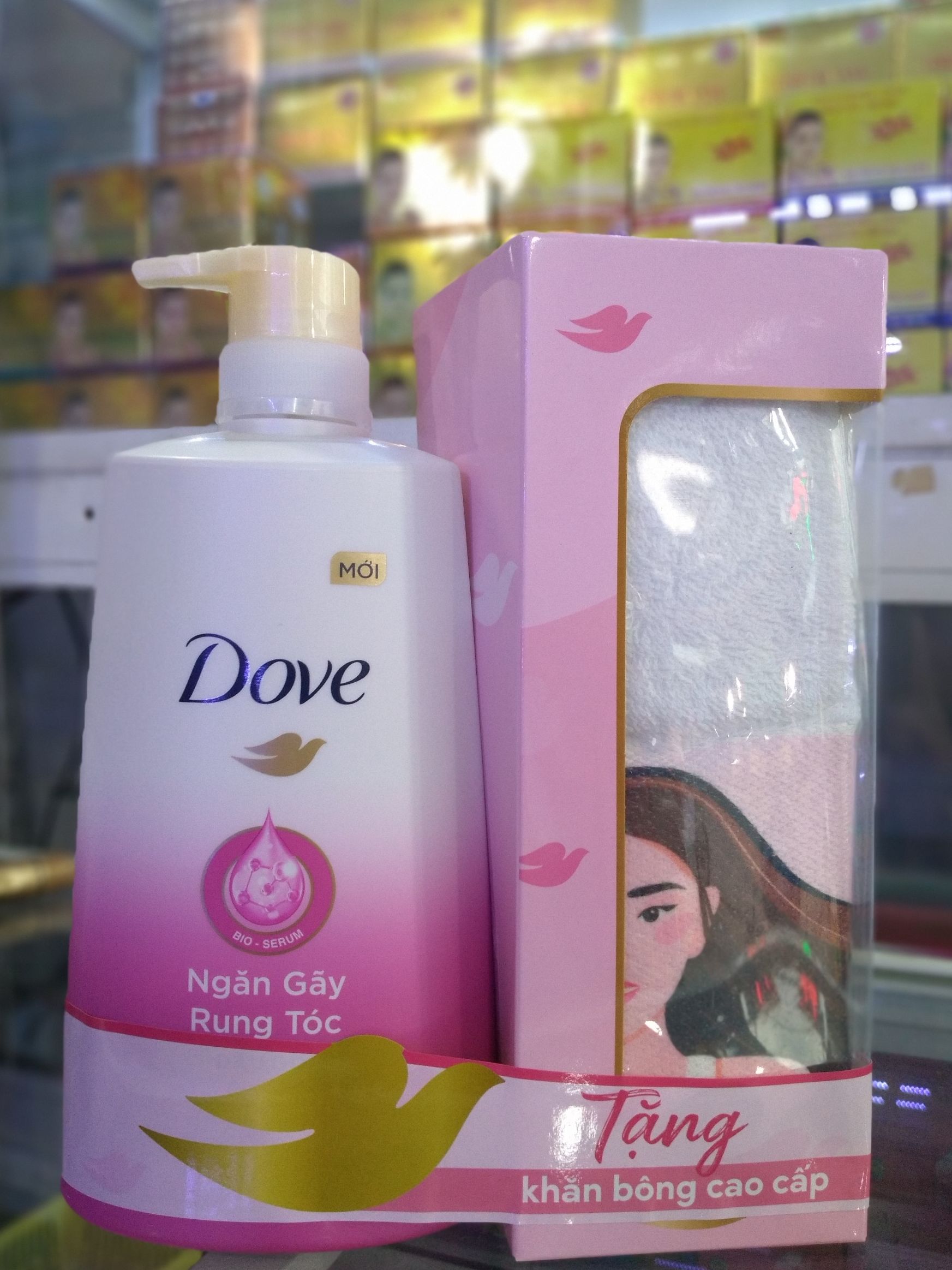 Bộ sản phẩm dove phục hồi hư tổn dầu gội 640g + kem xả 610/ ngăn gãy rụng tóc/ cho tóc bồng bềnh 640g