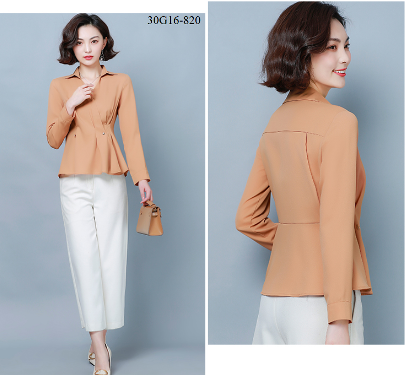 ÁO SƠ MI PEPLUM THANH LỊCH
