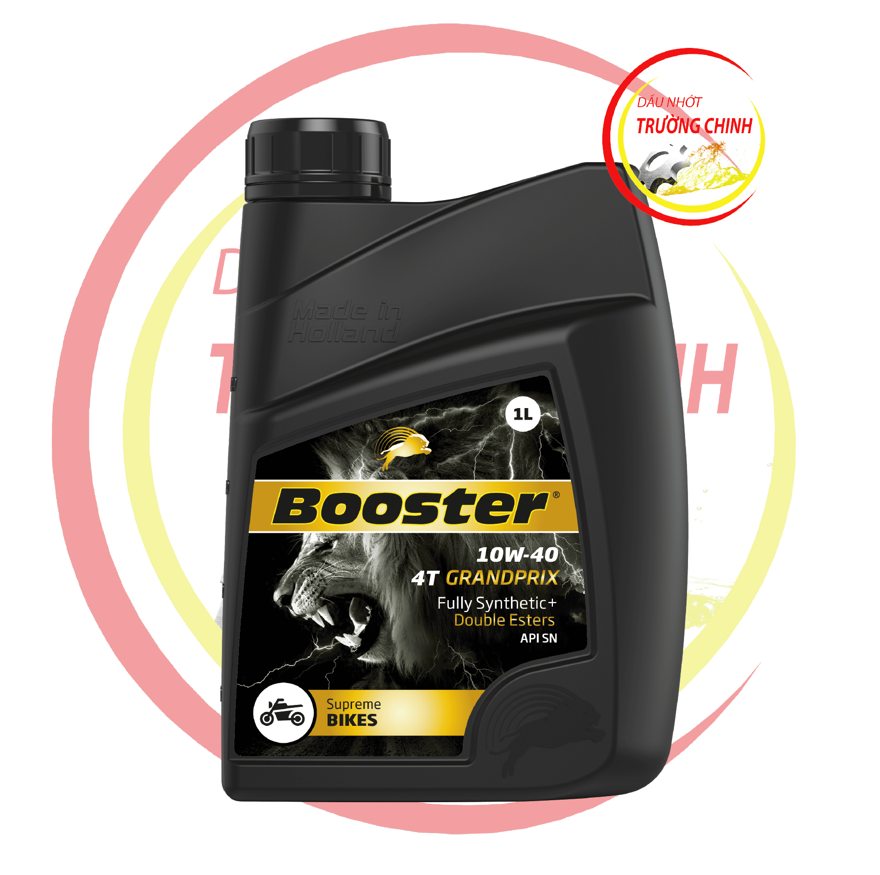 Nhớt Booster 4T Grandprix Fully Synthetic 10W40 dành cho xe số, tay côn