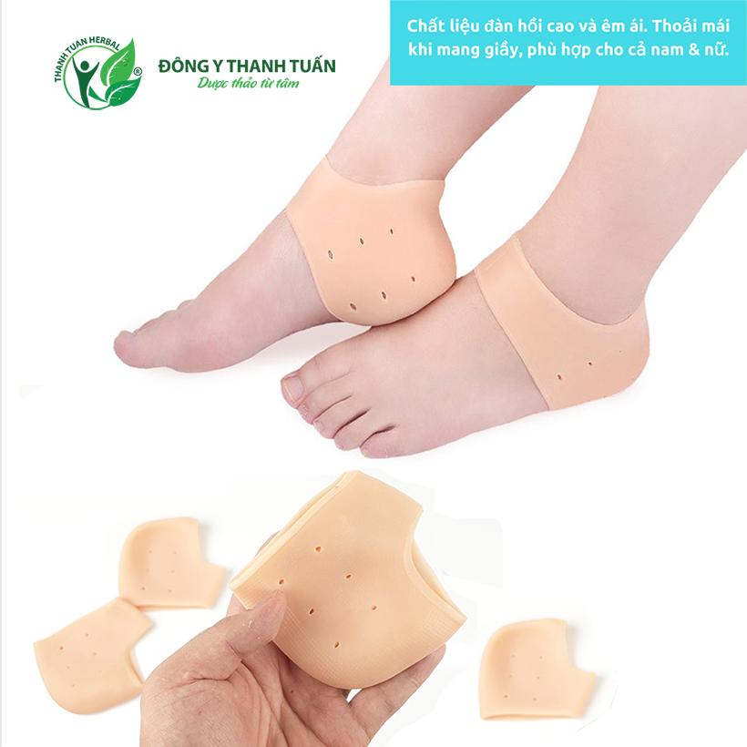 Combo 2 Đôi Vớ Silicon Bảo Vệ Gót Chân Và Mắt Cá Chân – Giúp Êm Chân, Giảm Gai Gót Ghân, Đau Gót Chân