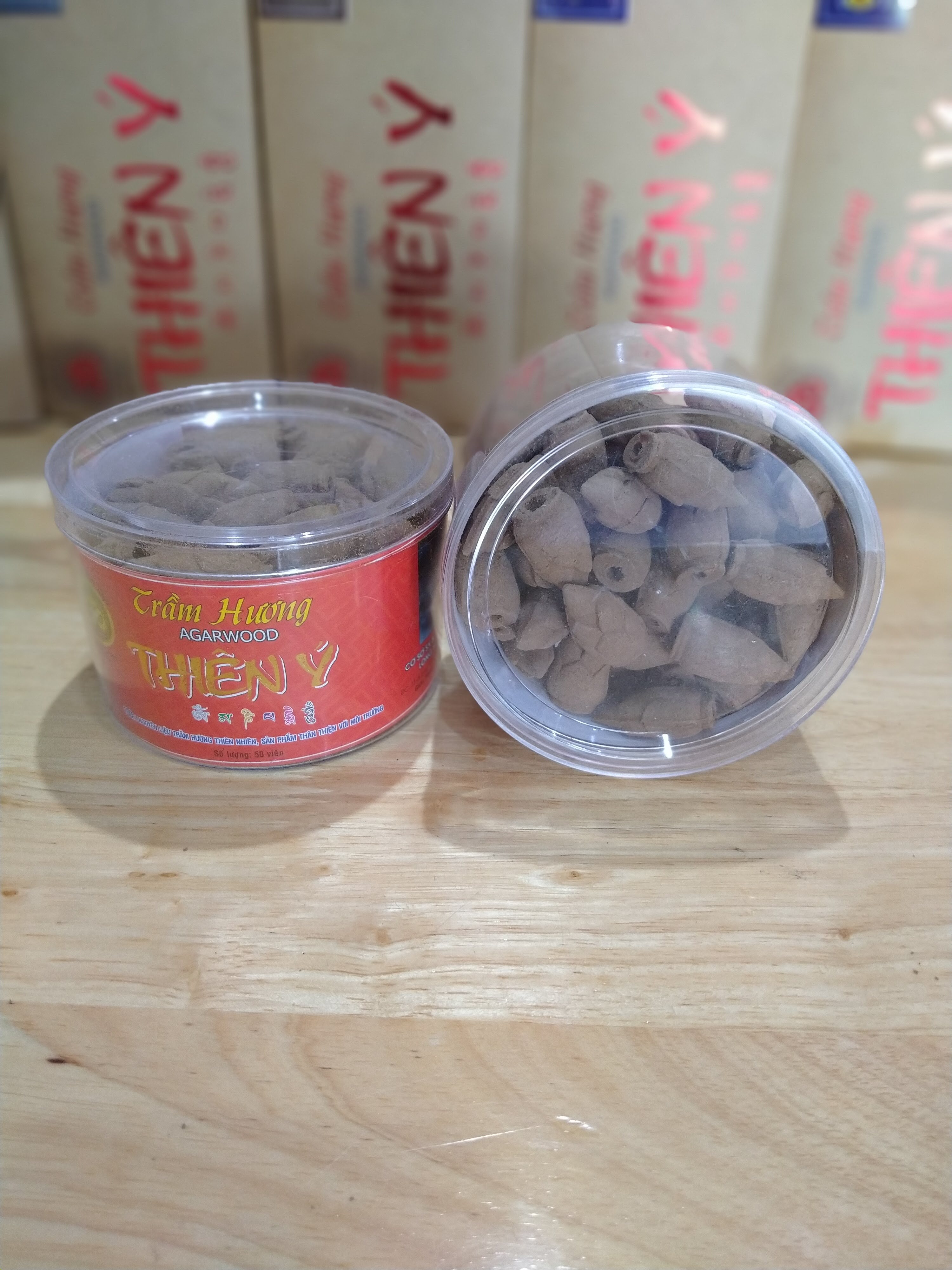 Trầm nụ sen tạo khói ngược Thiên Ý hộp 50 viên