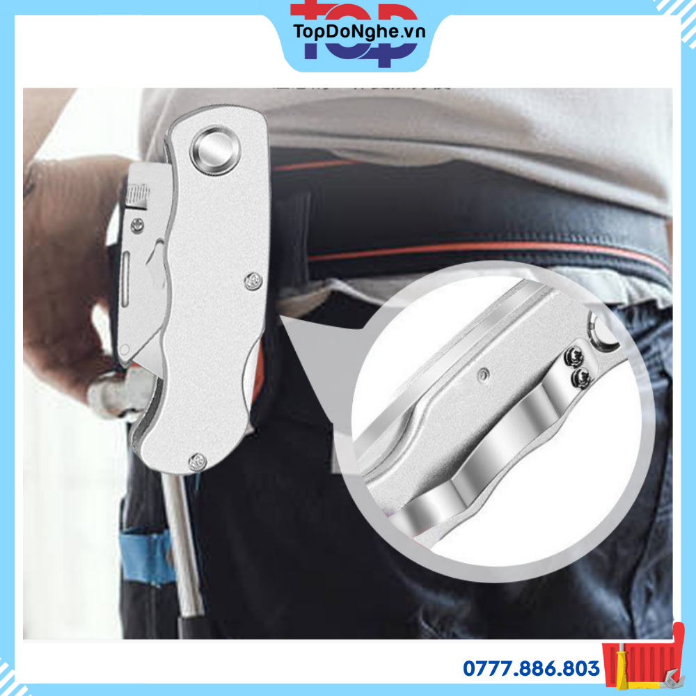 Dao rọc giấy gấp gọn tặng kèm 5 lưỡi
