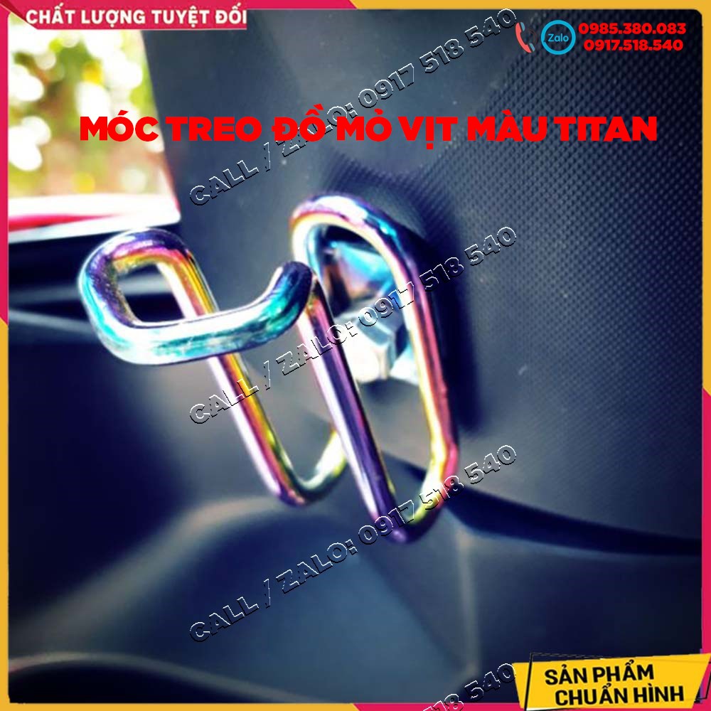Móc Treo Đồ Mỏ Vịt Inox Xi Màu Titan