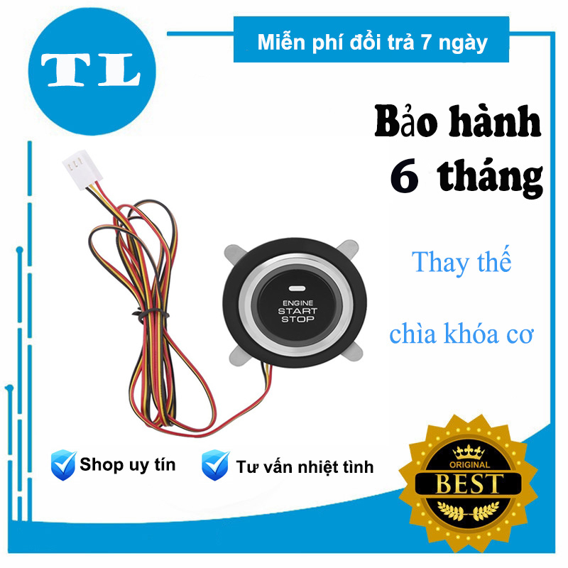 [Hỗ trợ lắp đặt tại Hà Nội] Bộ nút bấm đề nổ  Start Stop Smarkey cho xe ô tô