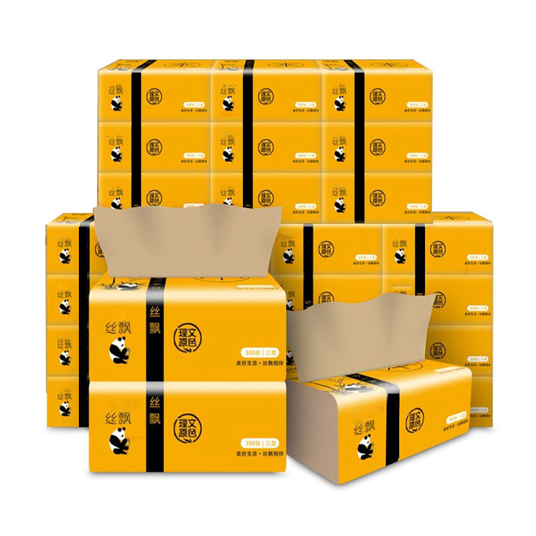 [HCM]BỘ 2 KHĂN GIẤY ĂN GẤU TRÚC SIPIAO 1 GÓI 300 TỜ SIÊU MỀM MẠI SIÊU DAI