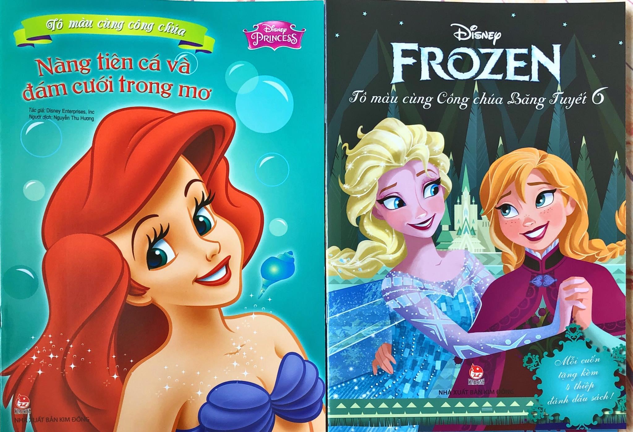 Sách - Bộ Sách Tô Màu Cùng Công Chúa Disney Frozen (14 Cuốn) | Lazada.Vn
