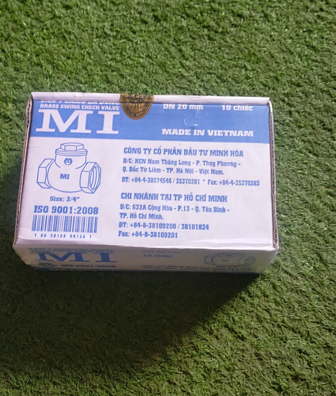 Van 1 chiều đồng lá MI phi 27, Hộp 10 cái