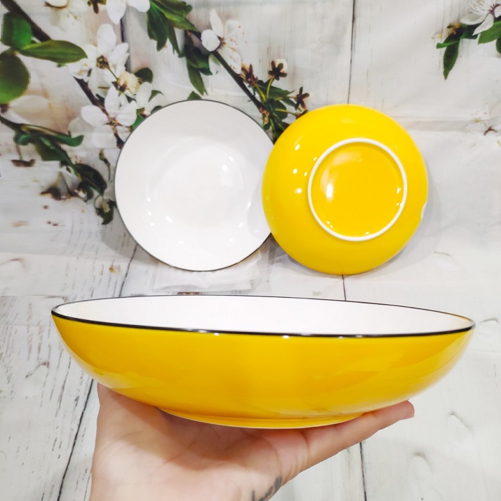 [HCM]dĩa sứ lòng sâu - dĩa sứ lòng sâu