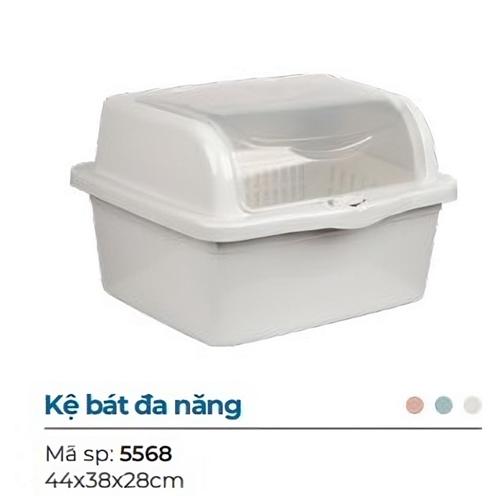 Rổ úp chén bát có nắp đậy gọn nhẹ ngăn bụi bẩn cao câp