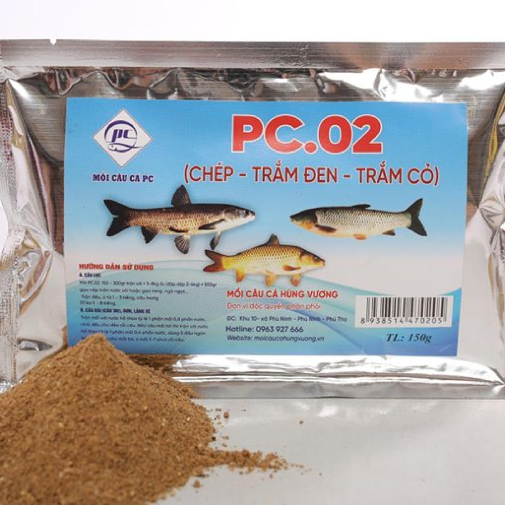 Mồi câu PC.02 - Mồi câu Chép, Trắm đen, Trắm cỏ