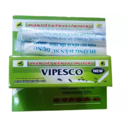 [HCM]Phấn Viên Diệt Kiến Gián Vipesco(Hộp 2 Viên)