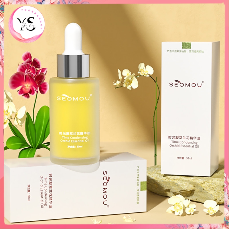 Serum tinh chất trắng da dưỡng căng bóng SEOMOU 30ml chiết xuất hoa phong lan thành phần tự nhiên A44