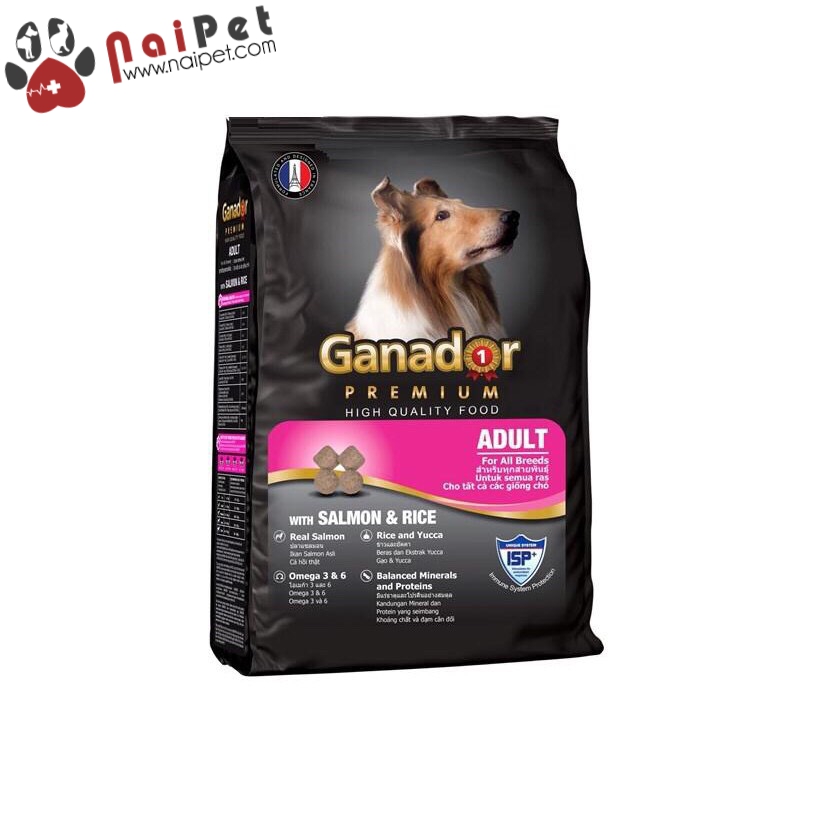 Thức Ăn Hạt Khô Cho Tất Cả Các Giống Chó Lớn Ganador Vị  Cá Hồi