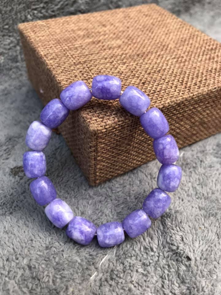 [HCM]LẮC TAY LU THỐNG ĐÁ PHONG THỦY TÍM NHẠT