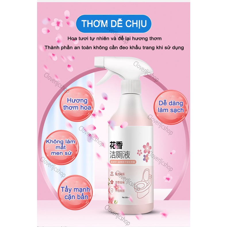 CHAI XỊT VỆ SINH BỒN CẦU 500ML