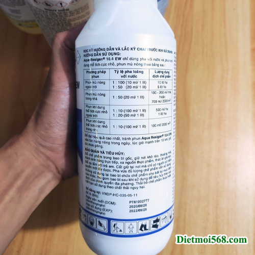 Thuốc diệt muỗi Aqua Resigen 10.4EW - (Chai 1 lít)