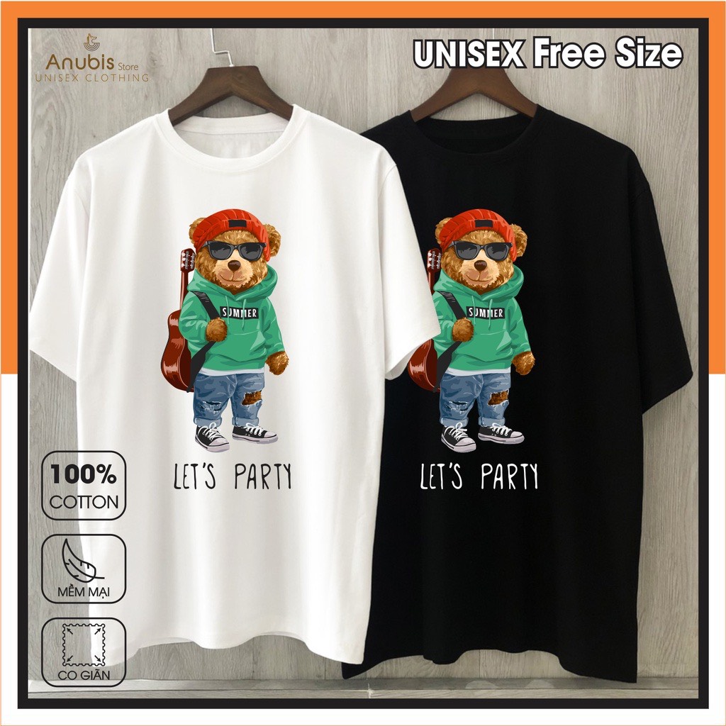 [HCM]Áo Thun Unisex Teddy Party Anubis Store