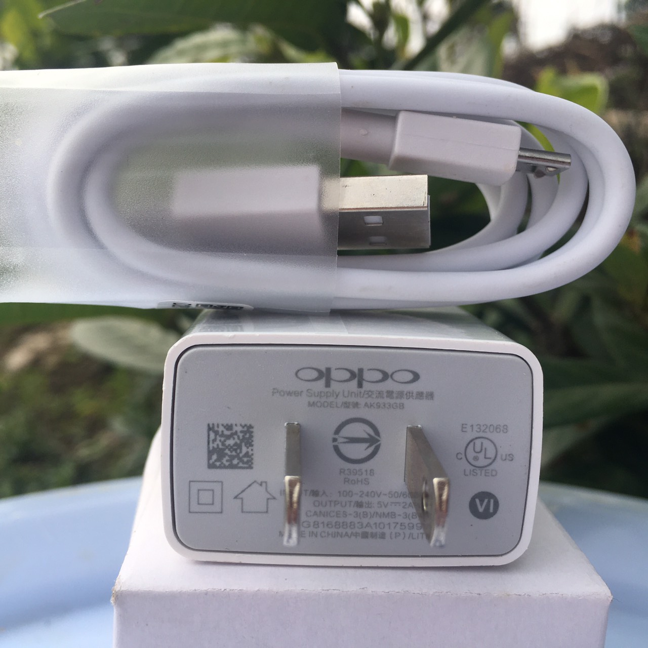 Bộ củ sạc oppo AK-933 zin củ sạc nhanh oppo sạc oppo cáp sạc oppo
