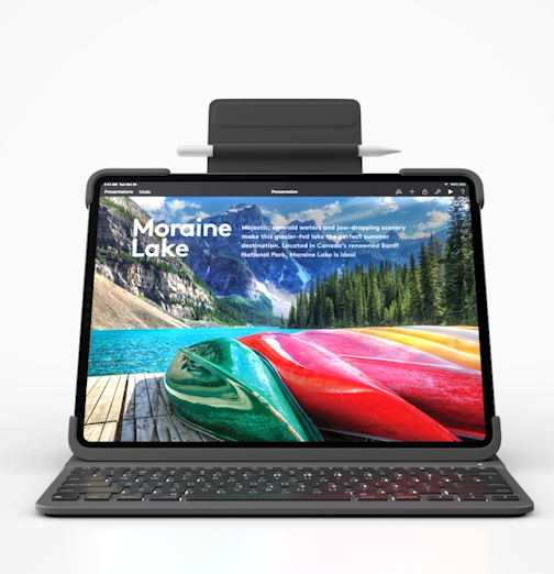 Logitech keyboard leather cover combo touch iPad 7 / iPad 8 / iPad 9-with mouse pad, detachable keyboard, 4 modes