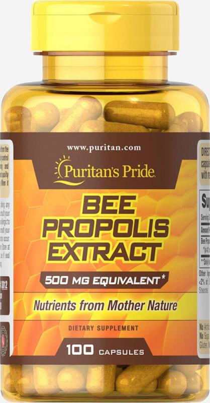 Big Sales 85% Off - Sáp ong Bee Propolis 500mg của Puritans Pride, HSD: 29/02/2020 cao cấp