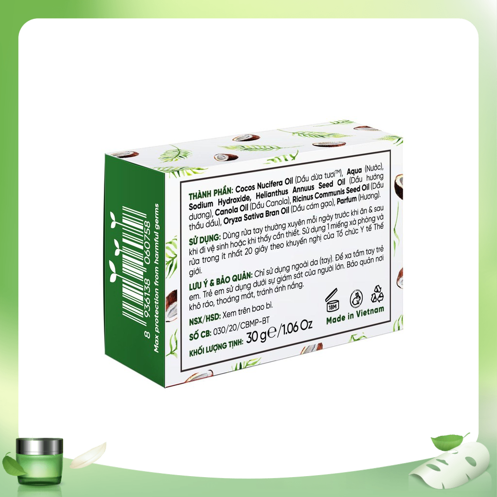 Xà phòng lá rửa tay Coboté 30g