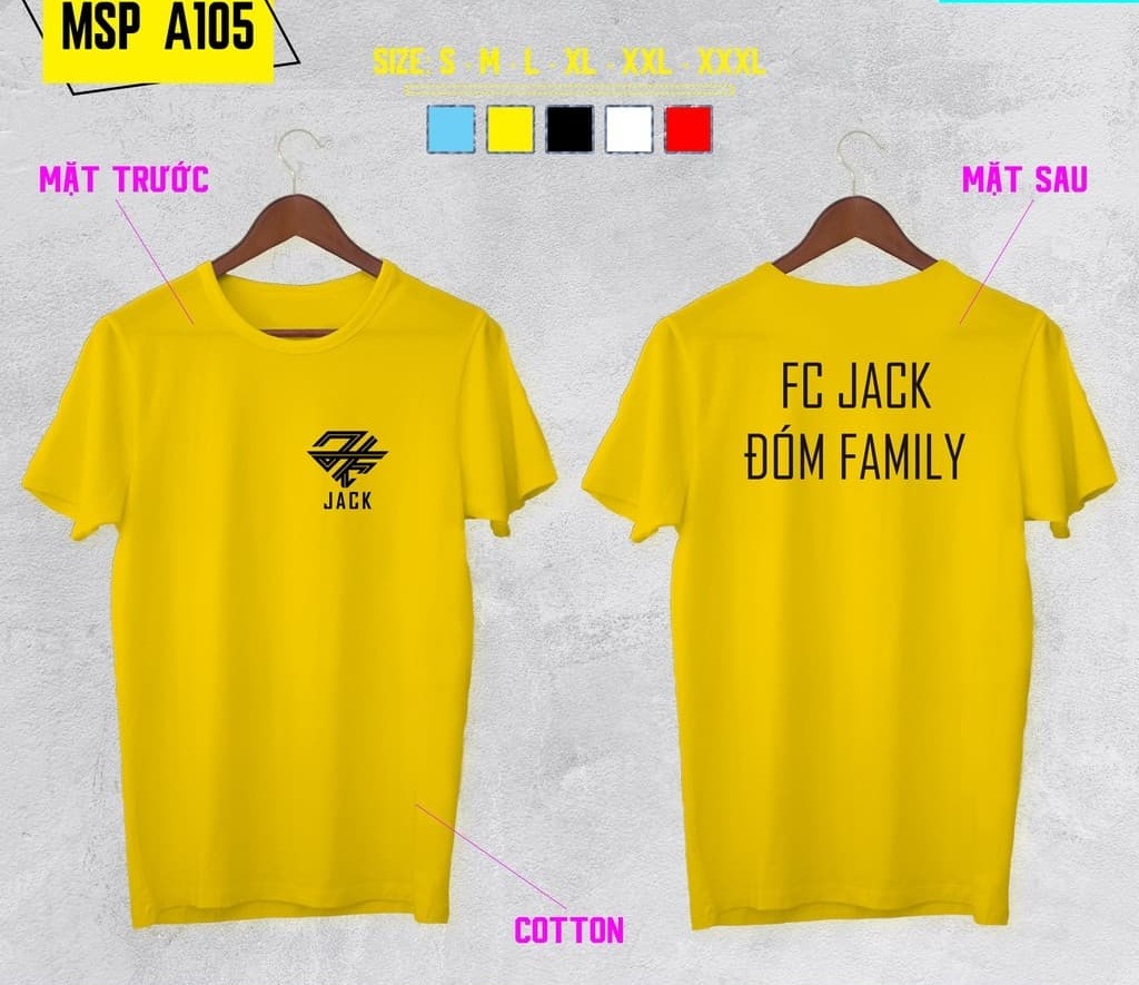 Áo thun jack đóm , áo jack j97 in theo yêu cầu
