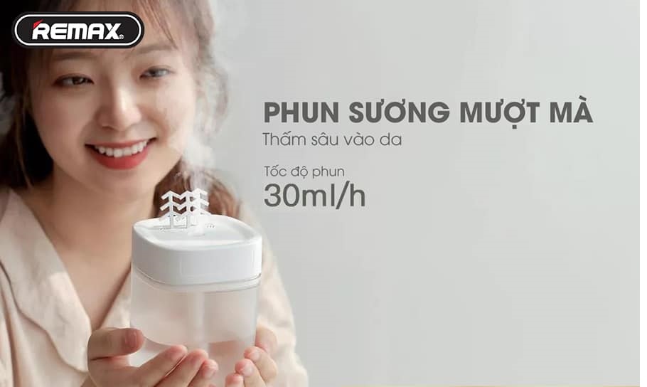 [HCM]Máy tạo độ ẩm để bàn Remax RL-HM01 Black Forest Series